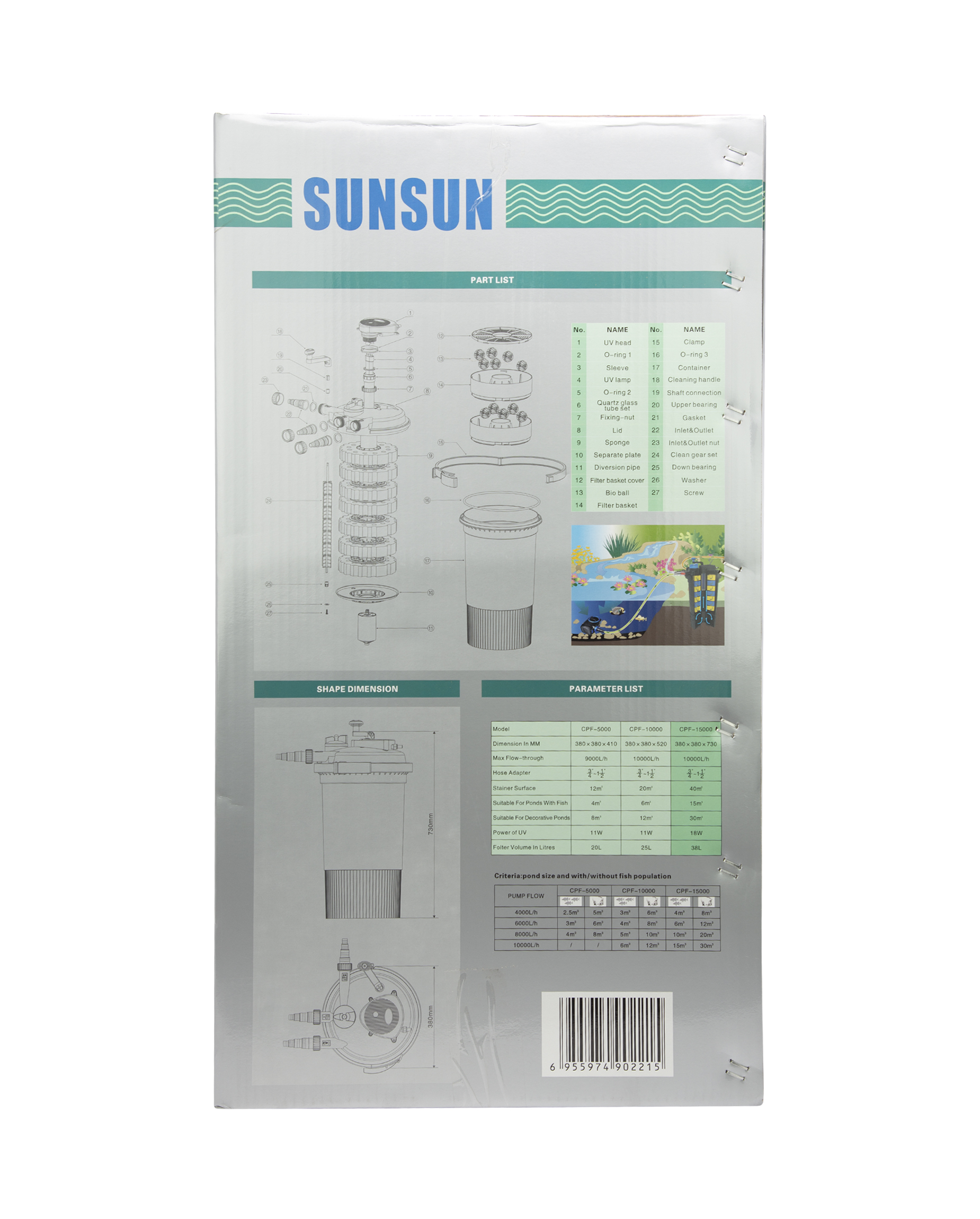 CPF 15000 External Filter Sunsun