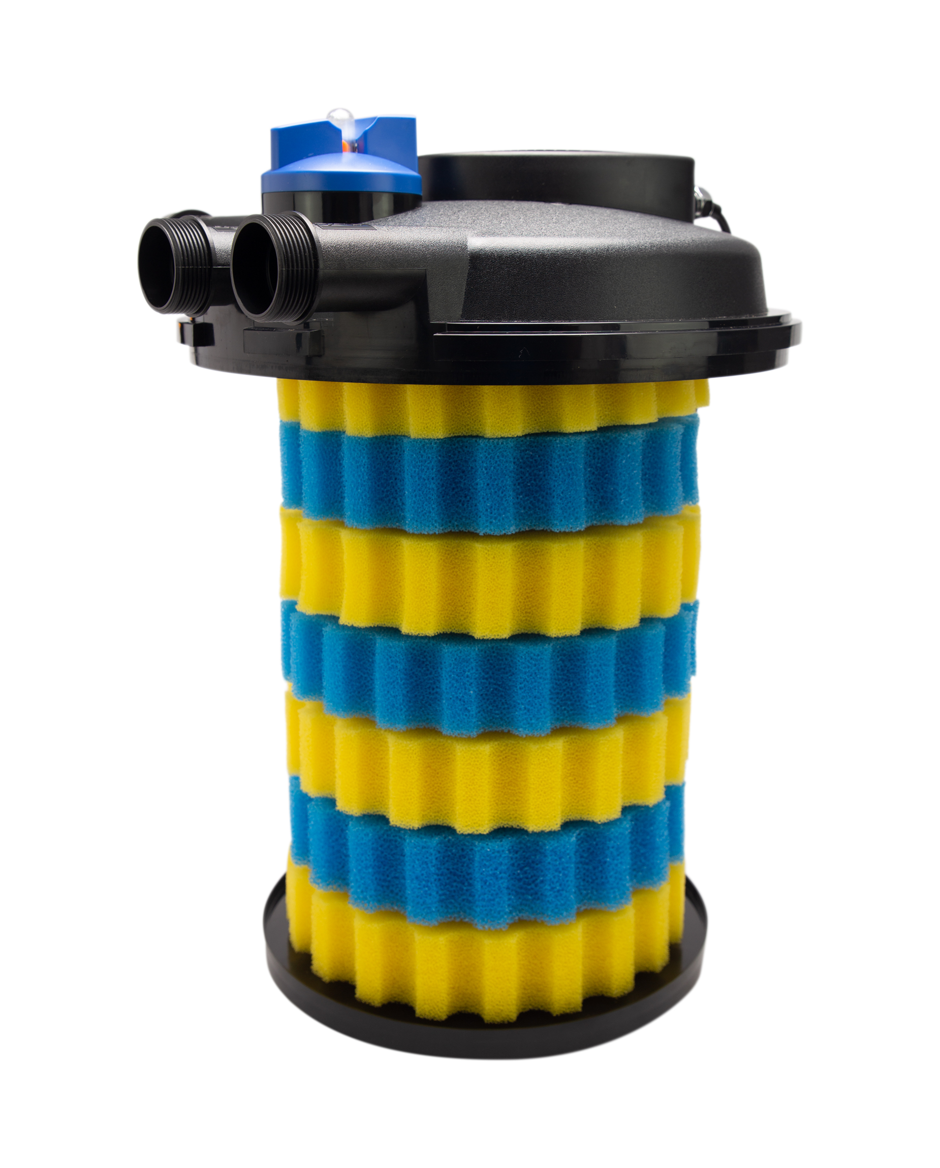 Cpf 15000 External Filter - 380x380x730 Mm , Black Color With Integrated Uvc Clarifier & Patented Cleaning Technology