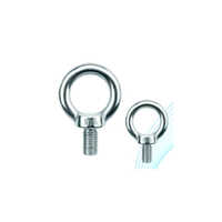 Stainless Steel Ring Bolt - 30mm Diameter, Silver Color | Round Head Design, Polished Finish For Industrial Use