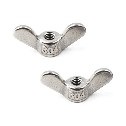 Stainless Steel 304 Wing Nut Set - Color: Silver