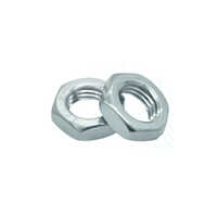 Stainless Steel Lock Nuts - Color: Silver