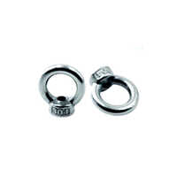 Stainless Steel Ring Nut - Stainless Steel, Available In Various Sizes, Mirror-polished Silver Finish, Round Shape For Industrial Applications