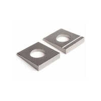 Stainless Steel Taper Washer - 12.5mm x 2.5mm | Polished Silver Finish, Square Shape, Industrial Durability with High-Grade 304 Material