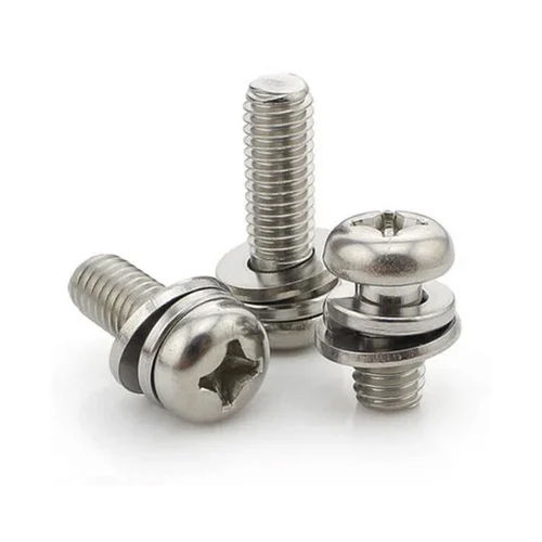 Stainless Steel Sems Screw - Color: Silver