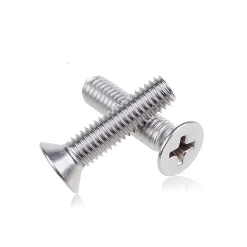 Ss 304 Csk Philips Machine Screw - Color: Silver