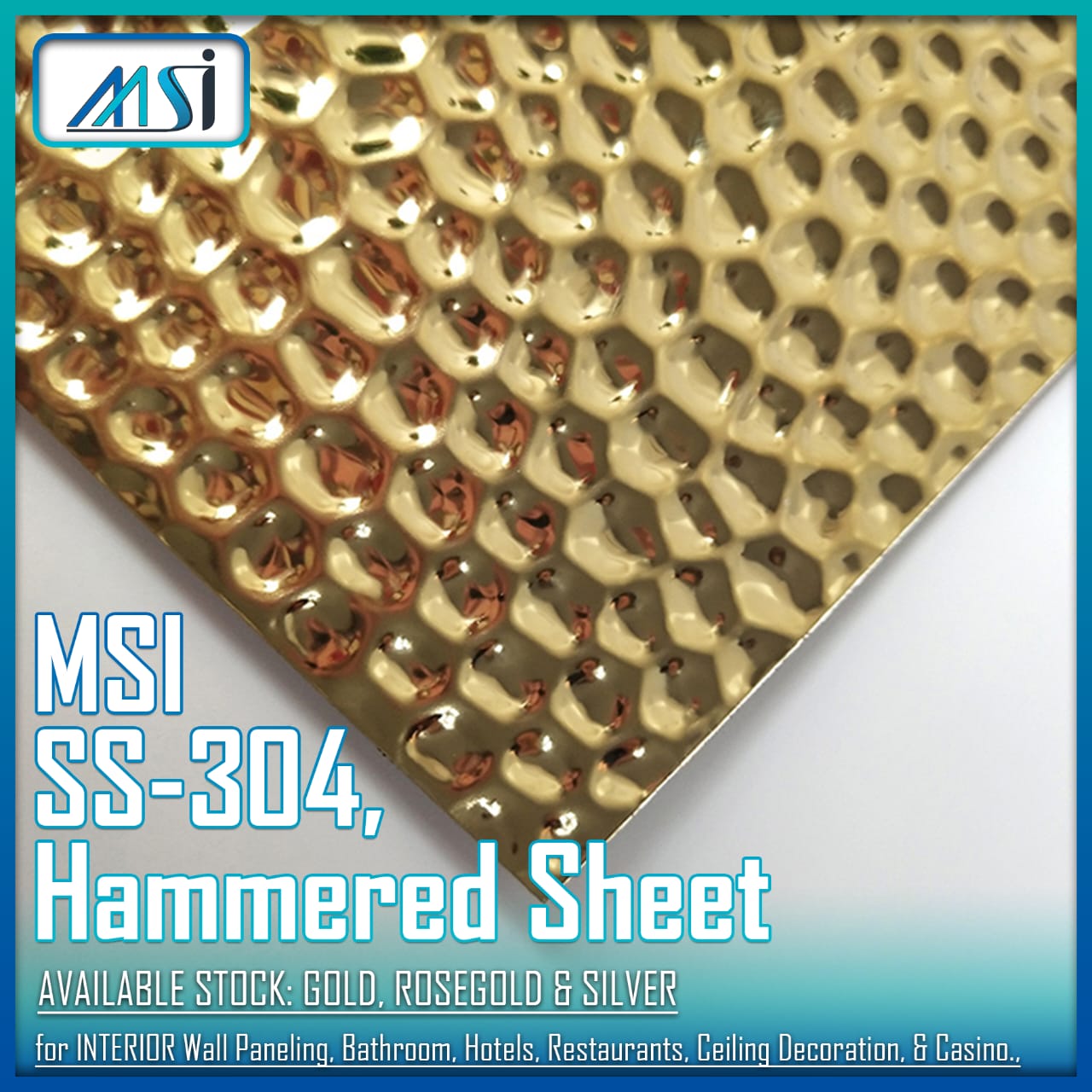 MSI SS-304 Hammered Sheet
