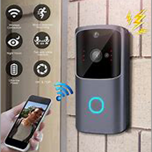 Wi-Fi Video Door Bell - Color: Black