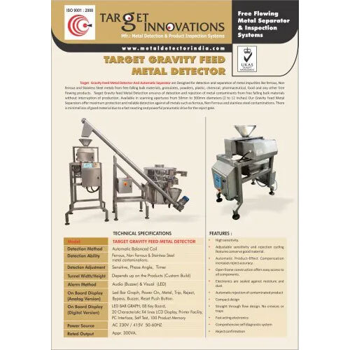 Grain Metal Detector - Operating Type: Automatic