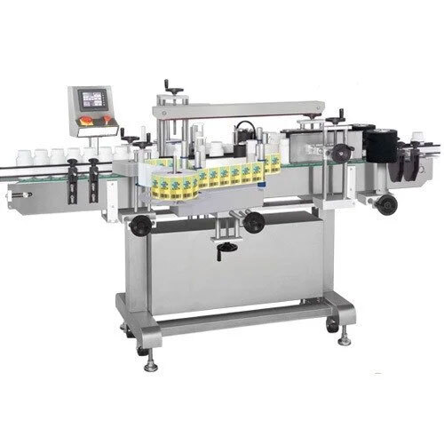 Bottle Sticker Labelling Machine - Color: Silver