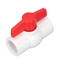 1-2 Inch Prince Upvc Plumbing Ball Valve - Color: White