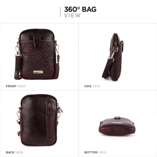 Ladies Brown Sling Bag