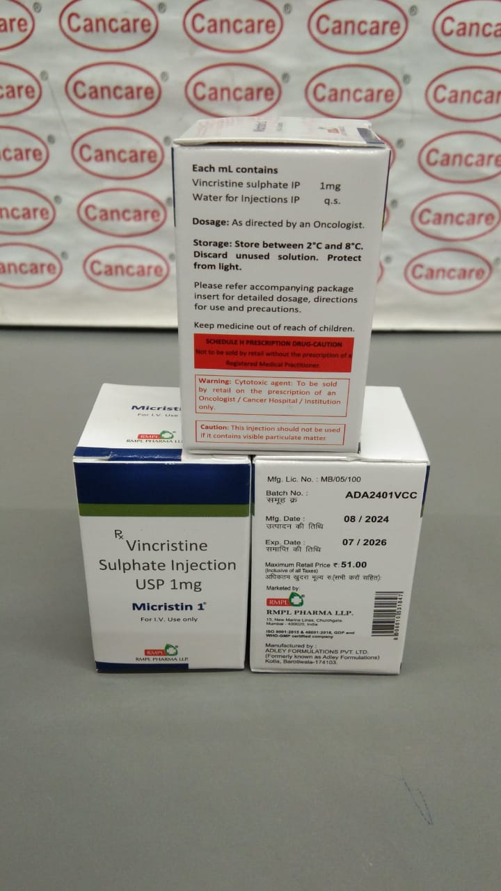 Micristin 1 (Vincristine Sulphate Injection USp 1mg)