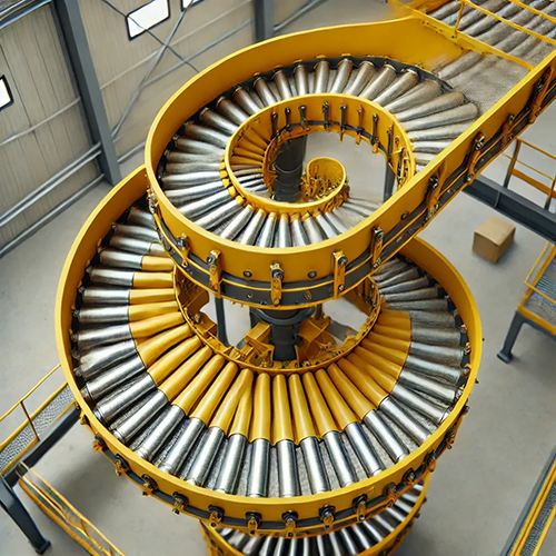 Mild Steel Spiral Gravity Roller Conveyor