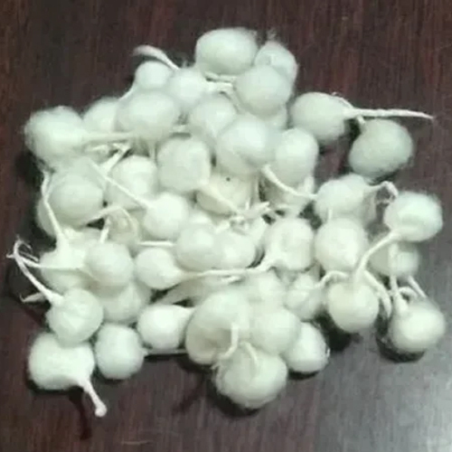 Handmade Round Cotton Wicks - Color: White