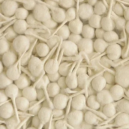 Machine Made Round Cotton Wicks - Color: White