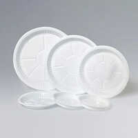 Oracle Disposable Plate - Plastic 10 Inch White | Ideal for Commercial Use Lightweight Recyclable Hassle-Free Disposability