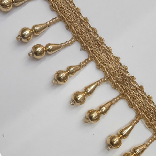 S2J2BOM8 Gold Pearl Hanging Lace