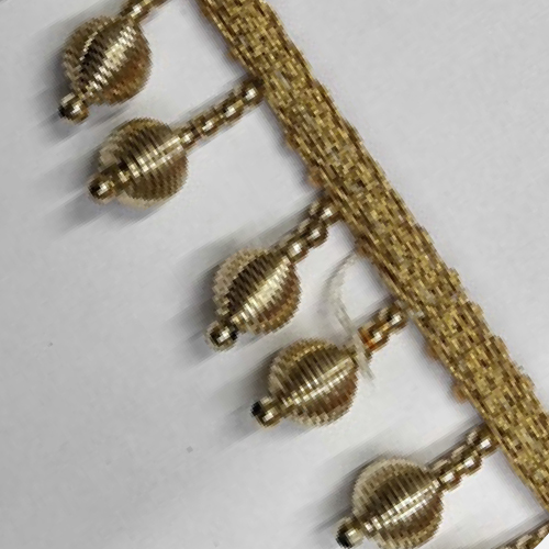 S2J8Bom8 Gold Ball Fringe Lace - Color: Different Available