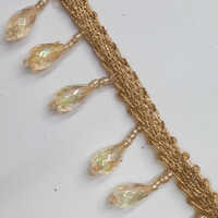 S2j5bom8 Golden Crystal Handmade Lace - Color: Different Available