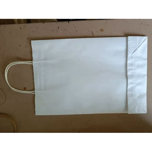 White Paper Carry Bags - Size: 2 Kg