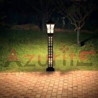 Aluminum Casting Garden Bollard Light - Color: Grey