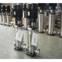 Vertical Inline Pump - Color: Silver & Black
