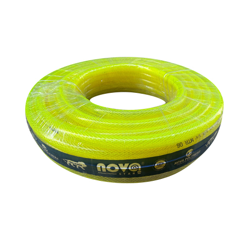 Lemon Yellow Garden Braided Pipe - AISI Seamless Design, 100 Meters Length | Vibrant Lemon Yellow Color, Stylish Coral Pattern