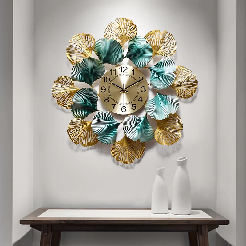 Multicolor Metal Wall Clock - Shape: Round