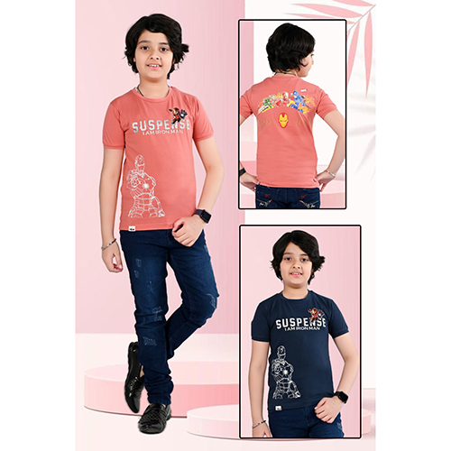 Cotton Printed Lycra T-Shirts - Color: Multicolor