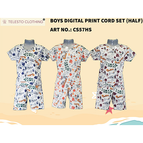 Cs57Hs Boys Half Digital Print Cord Set - Color: Multicolor