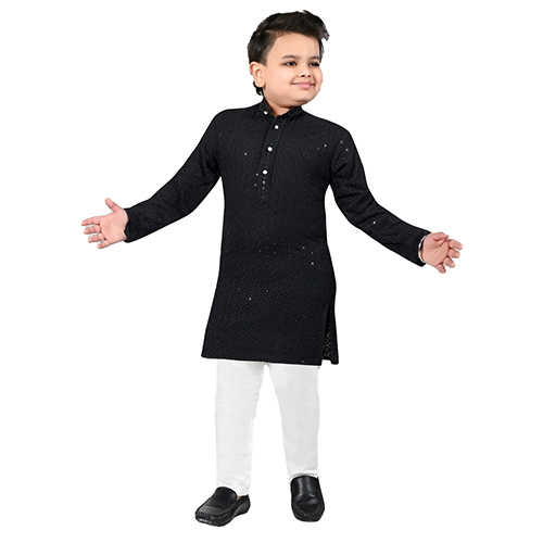 Boys Ethnic Wear Kurta Pajama Set - Age Group: 5 -6 Years