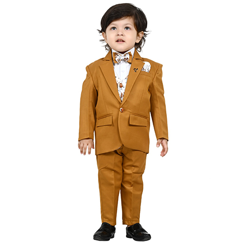 1X5 Mustard Coat Suit - Age Group: Kids