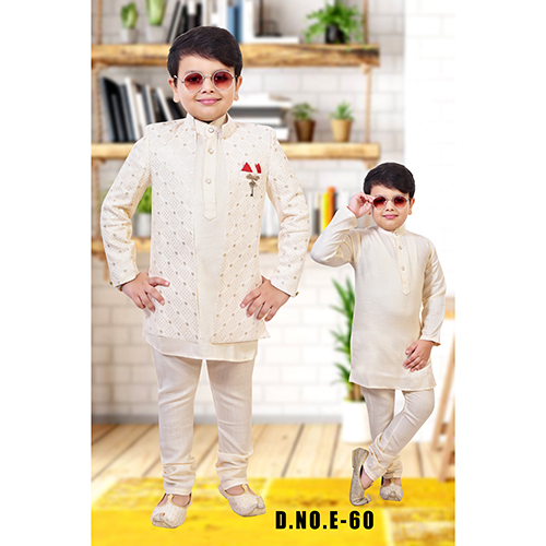 E-60 2 Pcs Fancy Indowestern Suit - Age Group: Kids