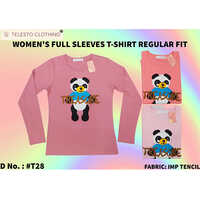 T-28 Girls Regular Fit Full Sleeve Tencil T-Shirt - Color: Multicolor
