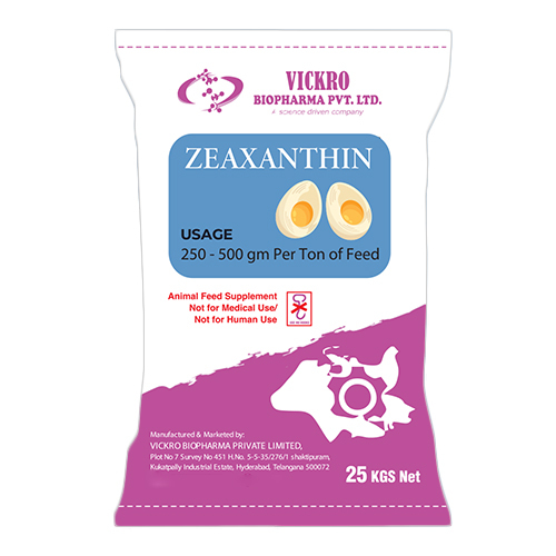 Zeaxanthin Animal Feed Supplement - Application: Fodders