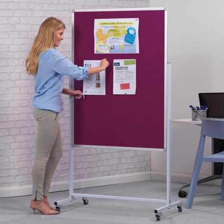 Notice Board With Movable Stand