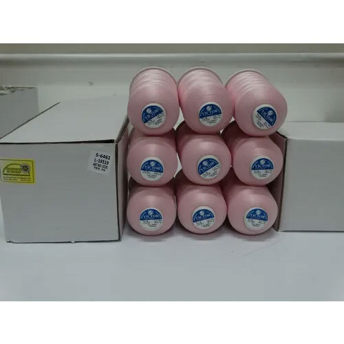 Premium Sewing Thread - Polyester, 1000m Length, Pink Color, 100g Weight, Thickness 50/3 | Ideal for General Sewing, Apparel Manufacturing, Quilting & Crafting