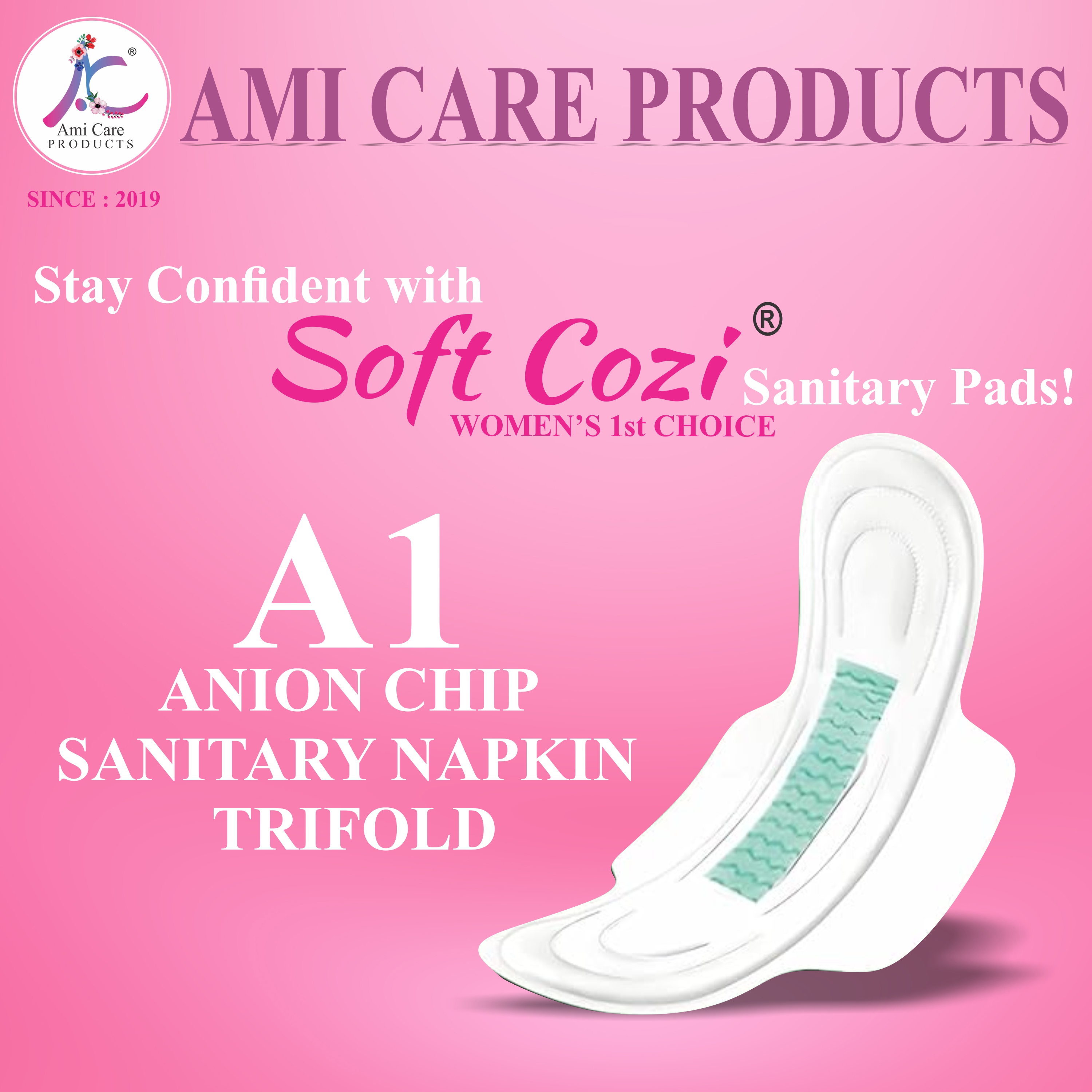 ANIION CHIP SANITARY NAPKIN TRIFOLD