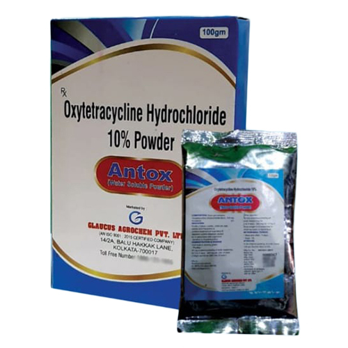100 GM ऑक्सीतेट्रासाइक्लिन हाइड्रोक्लोराइड 10% पाउडर