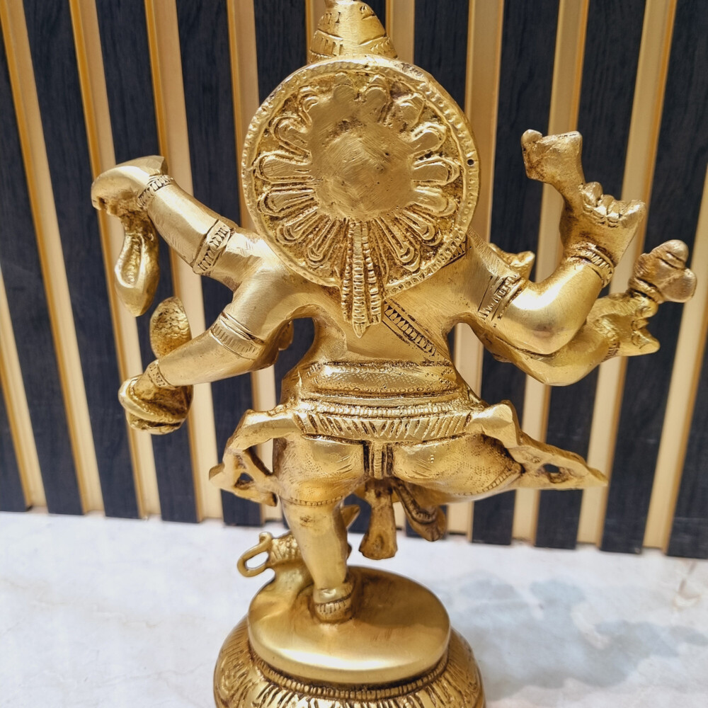 Lord Ganesha Dancing Brass statue for Gift Decore