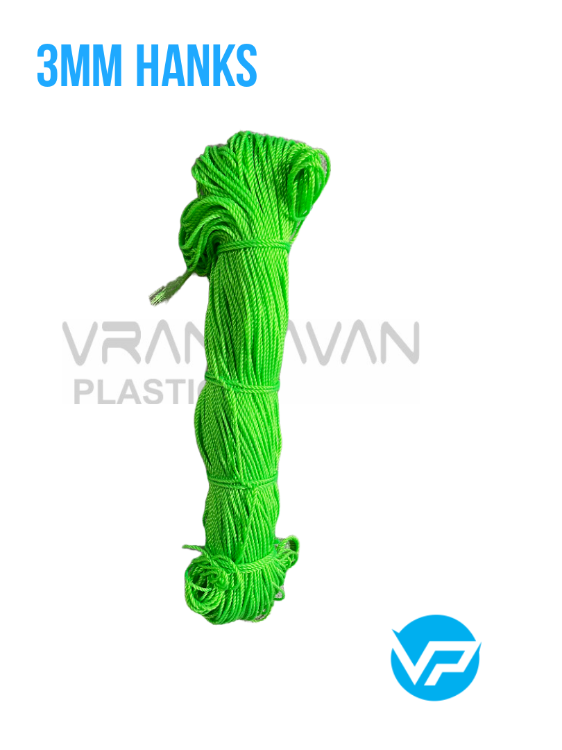 HDPE ROPES 3MM HANKS