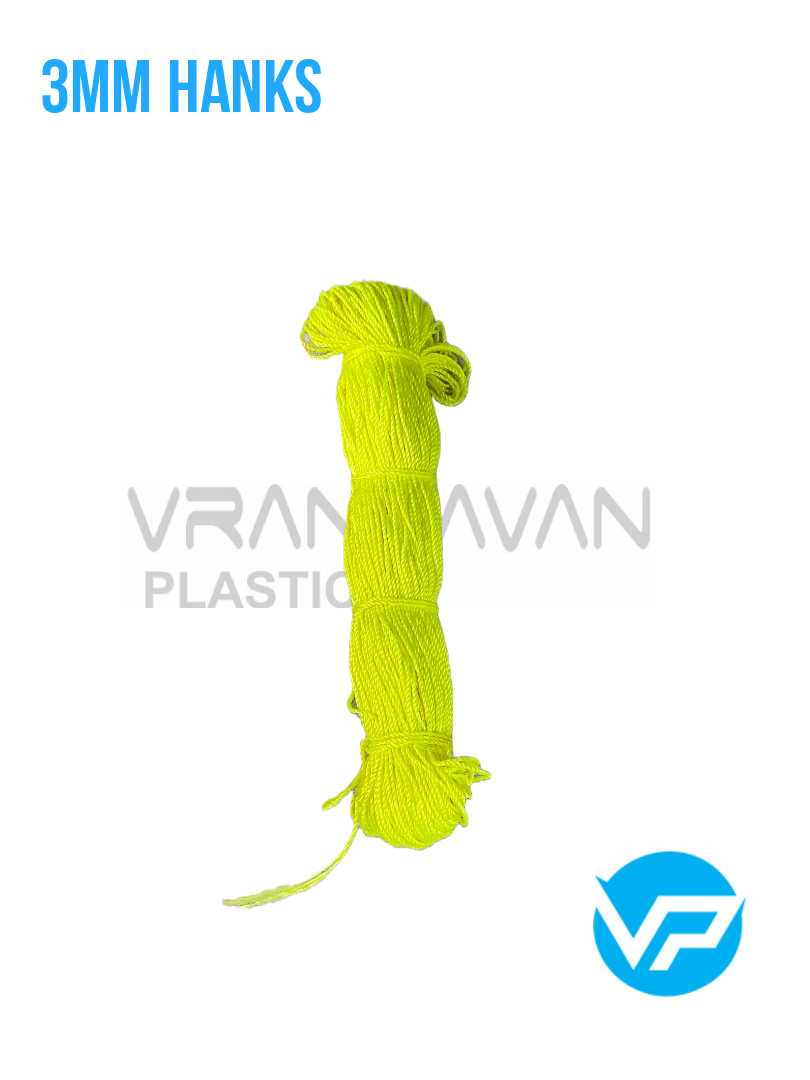 HDPE ROPES 3MM HANKS