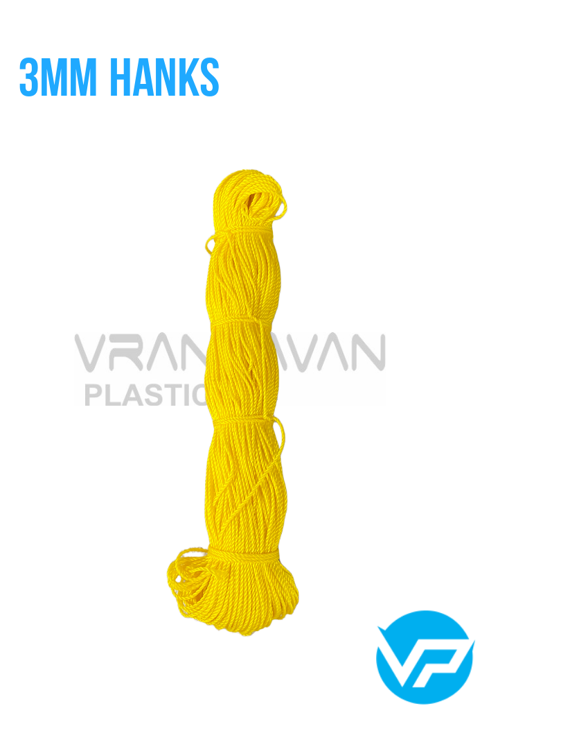 HDPE ROPES 3MM HANKS