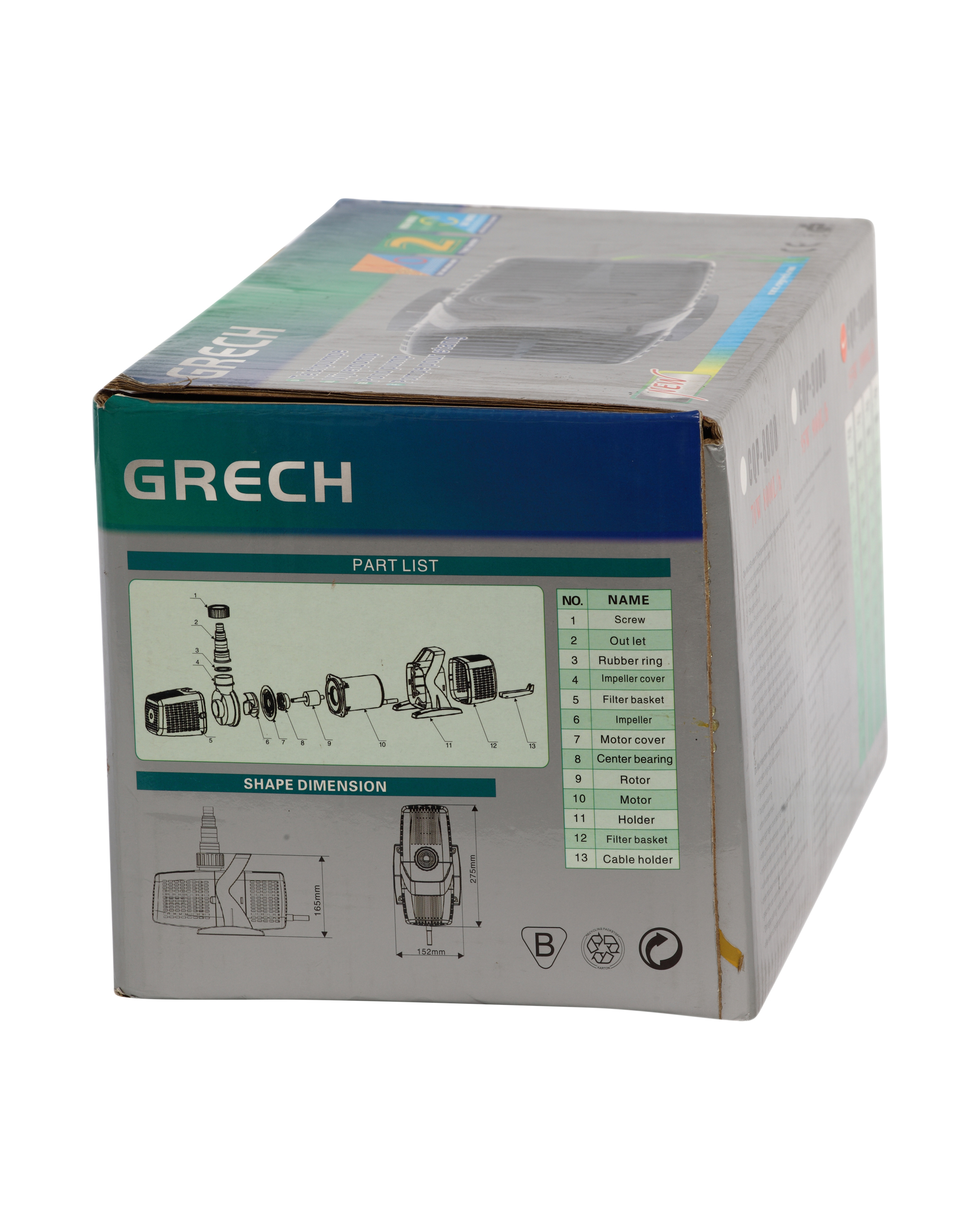 CQP 10000 155W 10000l/h Submersible Pump Grech Sunsun