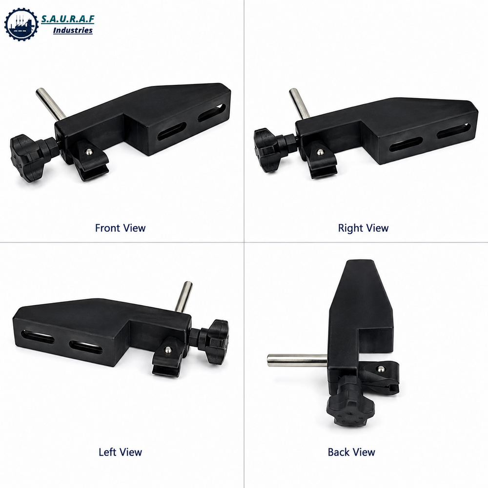 Conveyor Bracket - Customized Length 100mm to 300mm, Sleek Black Color | Industrial Grade, Supports Weight 0.5-5 Kilograms