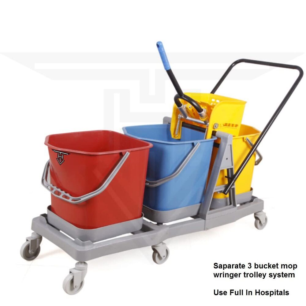 Triple Mopping Wringer Trolley