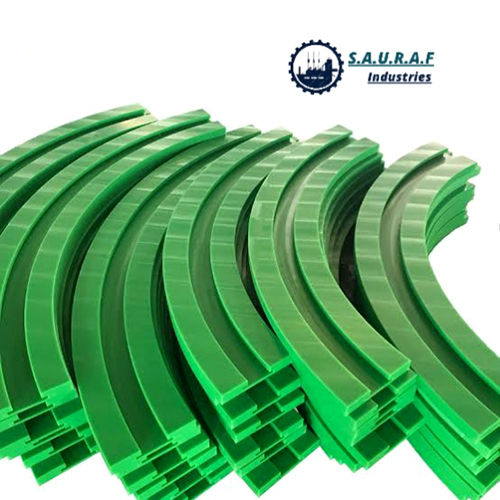 Plastic Uhmwpe Wear Strips - Color: Green