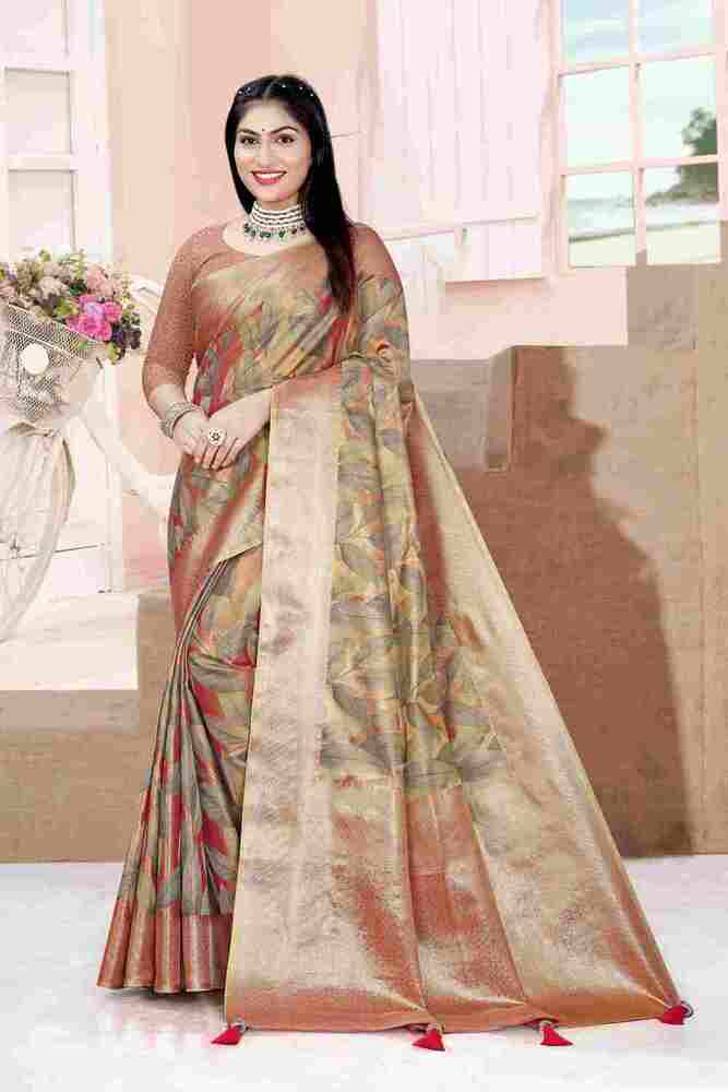 Parvati Multicolor Rapier Silk Saree -25930