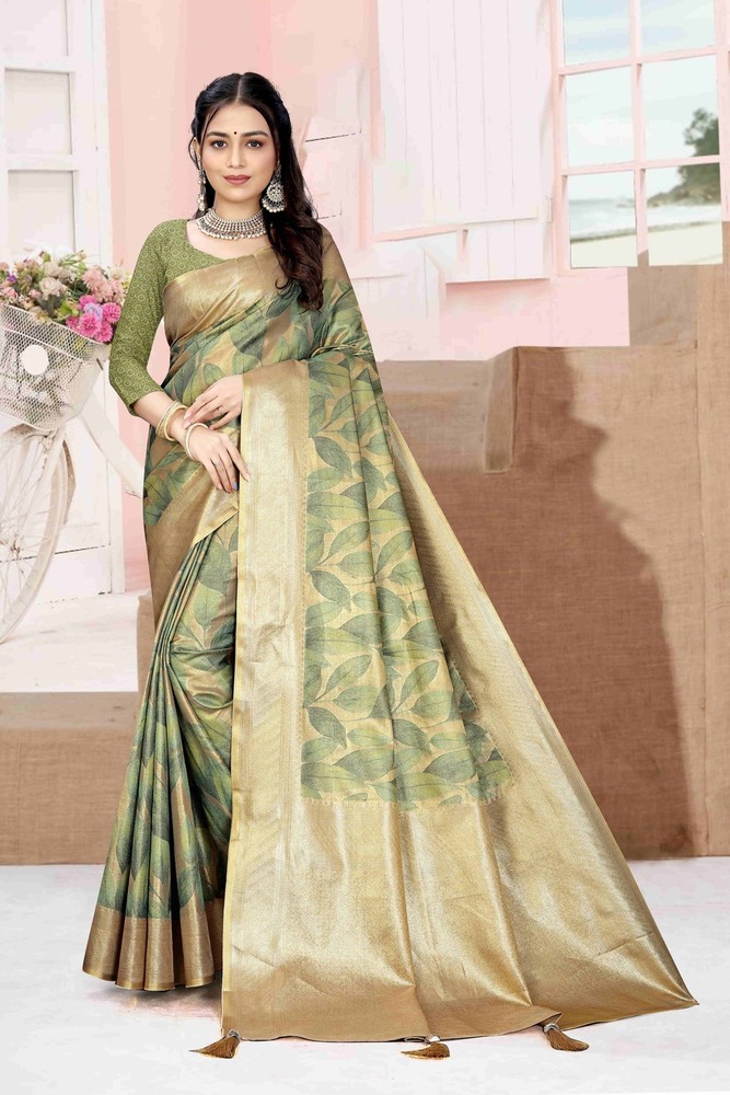 Parvati Multicolor Rapier Silk Saree - Silk, Cotton, Organza | Vibrant Colors,elegant Patterns, Trendy Styles For Modern Sophistication