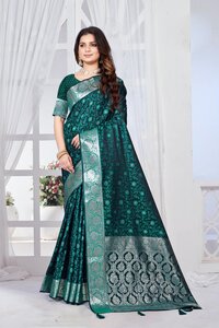 Parvati Multicolor Rapier Silk Saree -25933